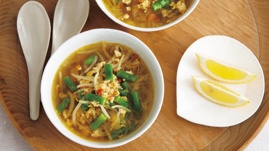 さやいんげんのカレースープ