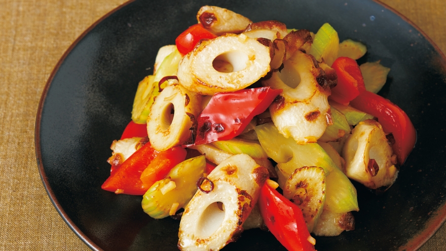 ちくわのぺペロンチーノ