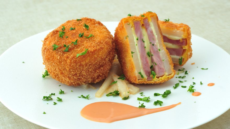 大根とハム、チーズのはさみカツ