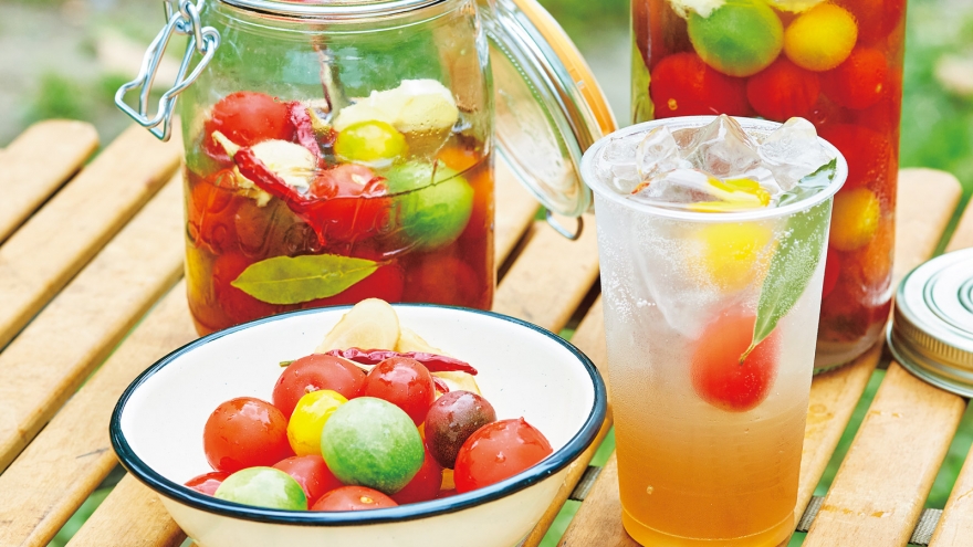 ジンジャーエールトマト