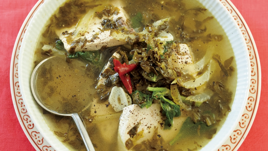 かじきと高菜のすっぱ煮