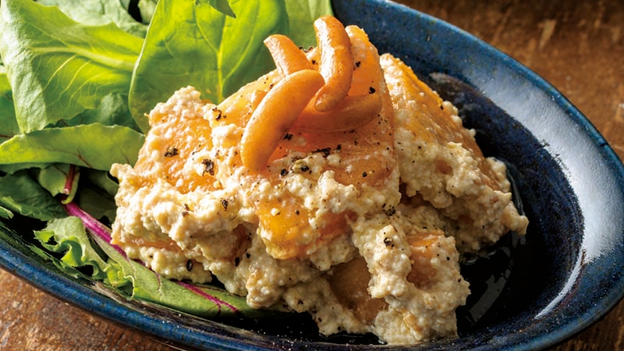 柿の白あえサラダ