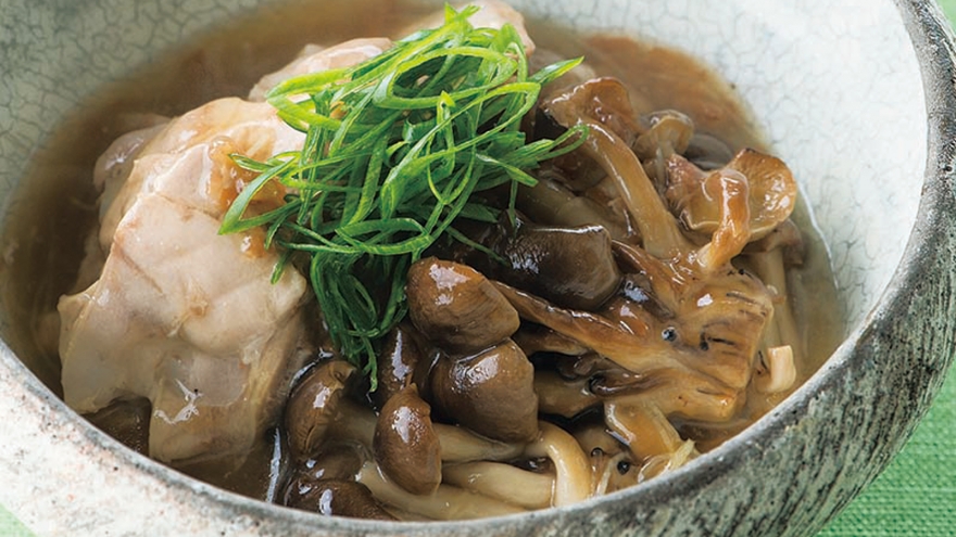 しめじと鶏肉の梅煮