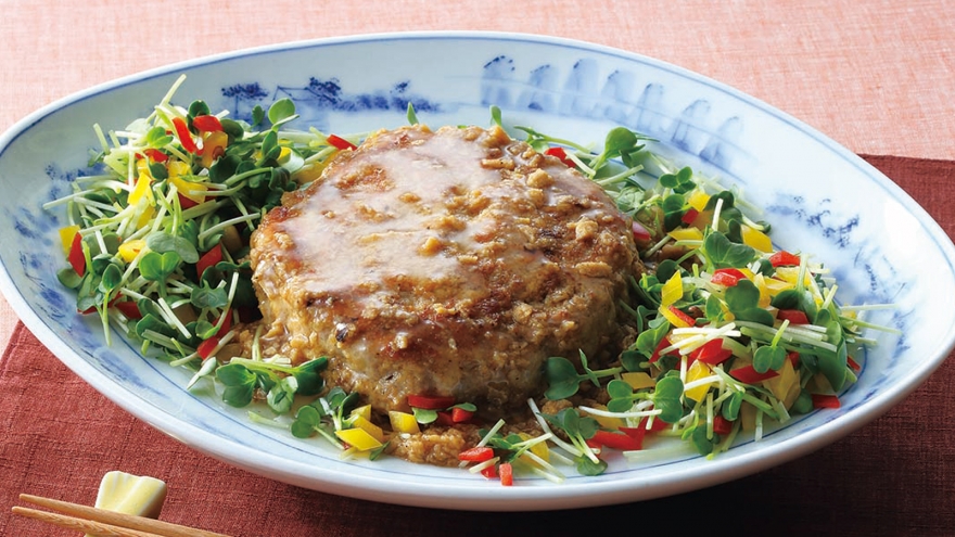 高野豆腐のハンバーグ