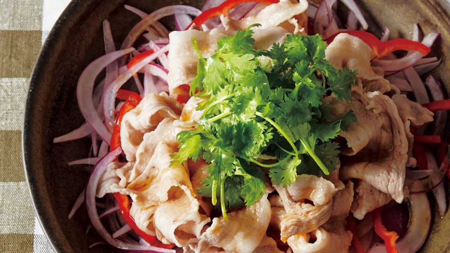 豚肉のエスニック風サラダ