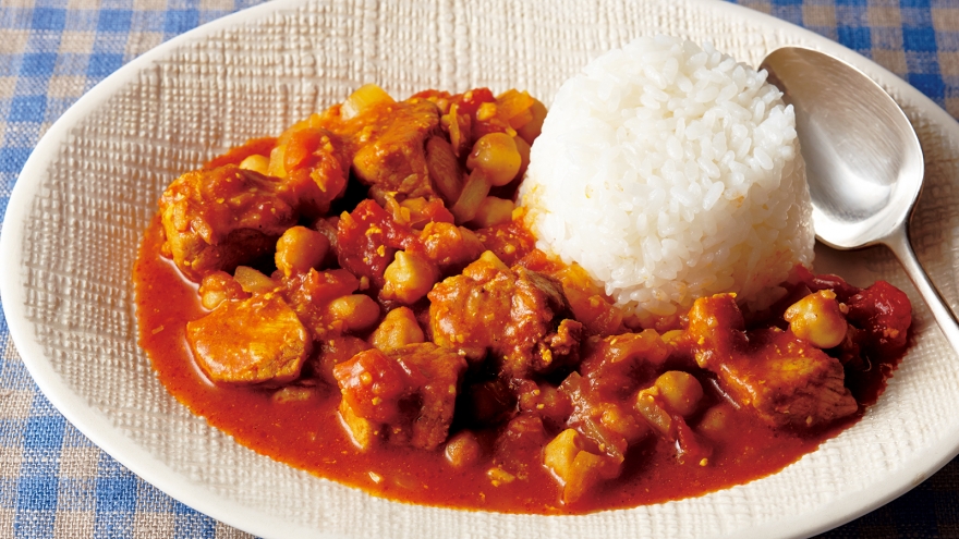 豚肉とひよこ豆のカレー