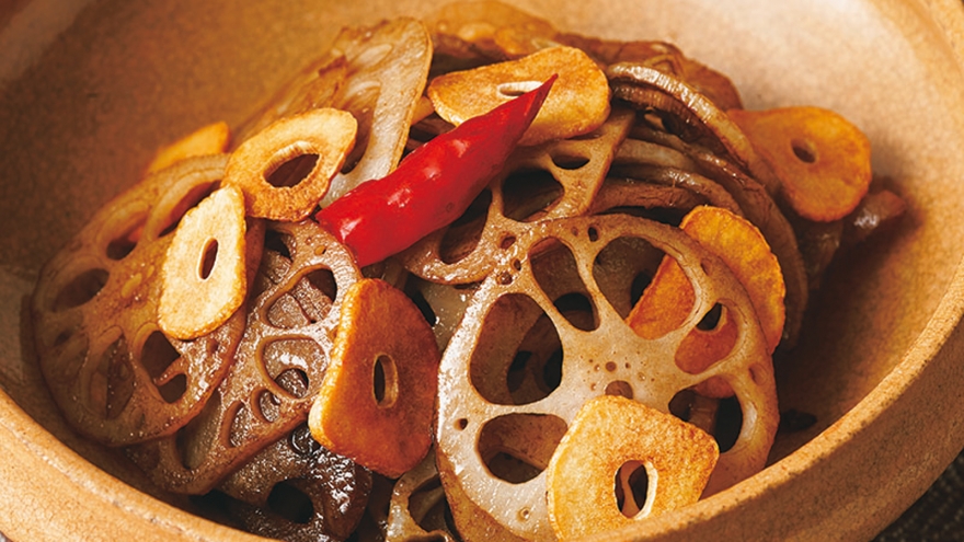 れんこんの洋風きんぴら