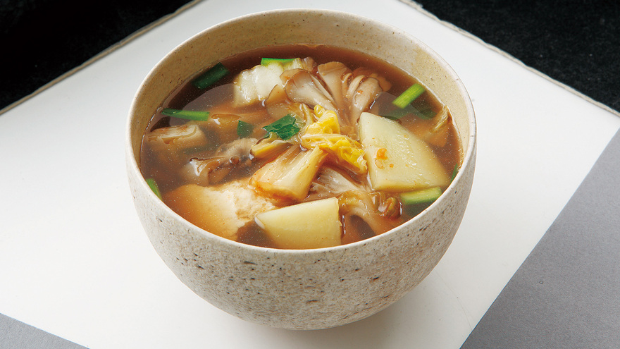 豆腐とボリューム野菜のキムチスープ