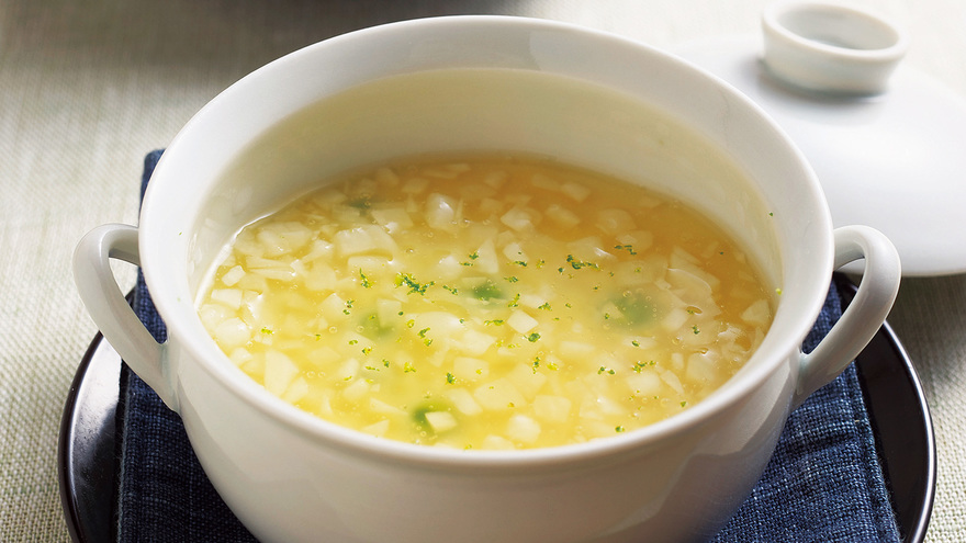 えんどう豆の茶碗蒸しあん