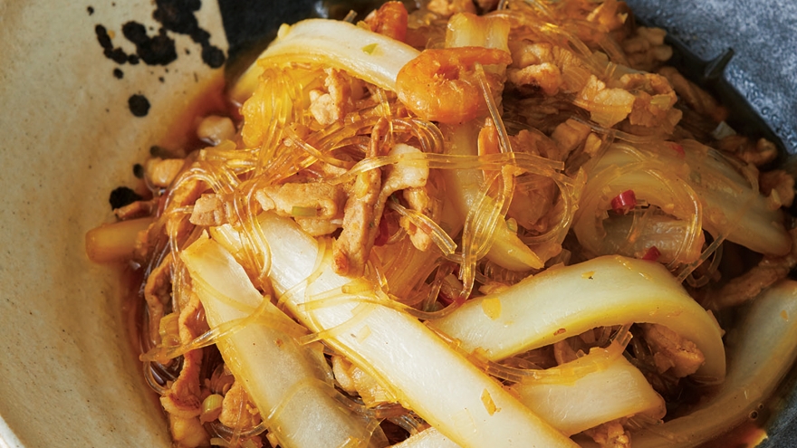 豚肉と春雨のピリ辛煮