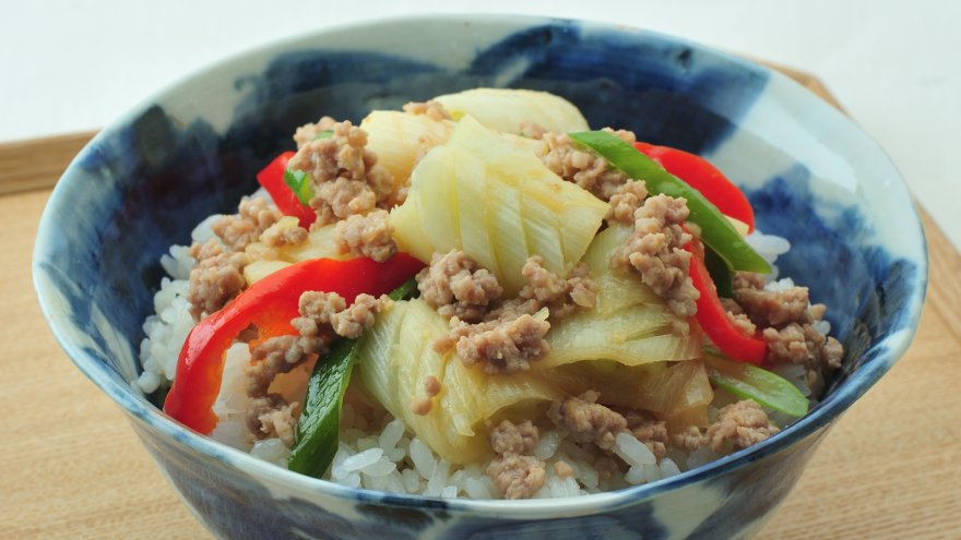 深谷ねぎの甘酒そぼろ丼