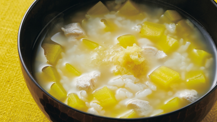 さつまいもの雑炊