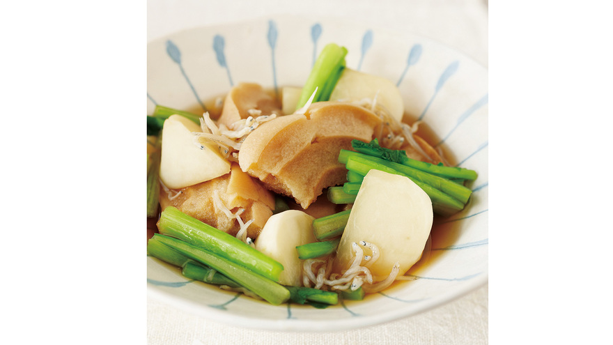 車麩とかぶのレンジ煮