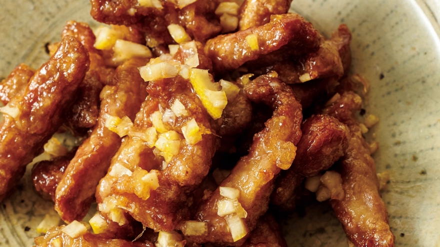 ジンジャーレモン酢豚