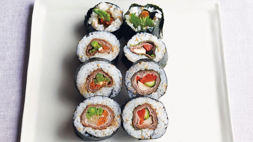 肉巻きのり巻き