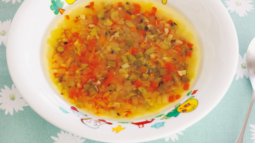 刻み野菜スープ