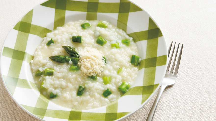 アスパラのリゾット