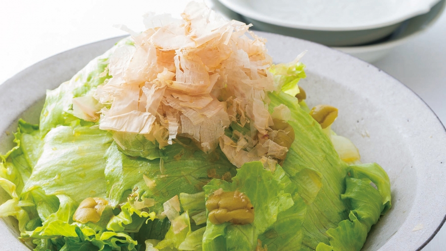 レタスの青梅サラダ