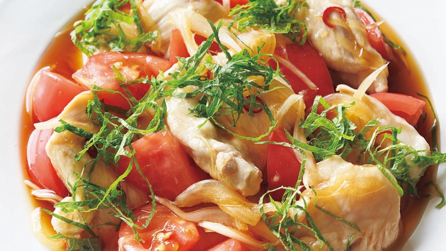 鶏しゃぶのトマト南蛮