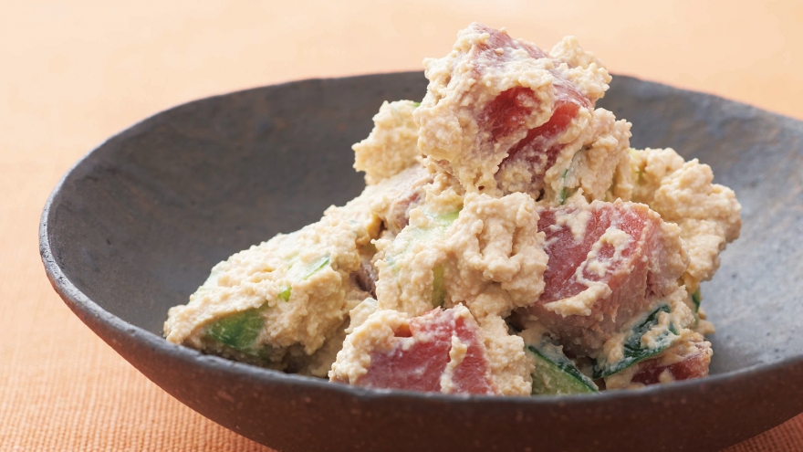 まぐろのわさび白あえ