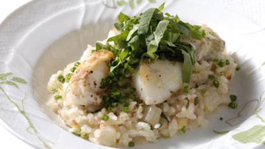 大根とたらの親子リゾット