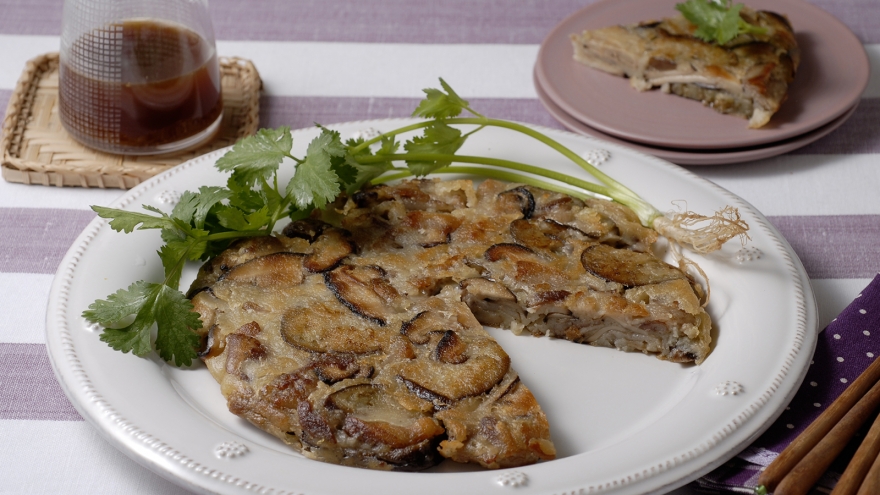 なすのお焼き　エスニック風