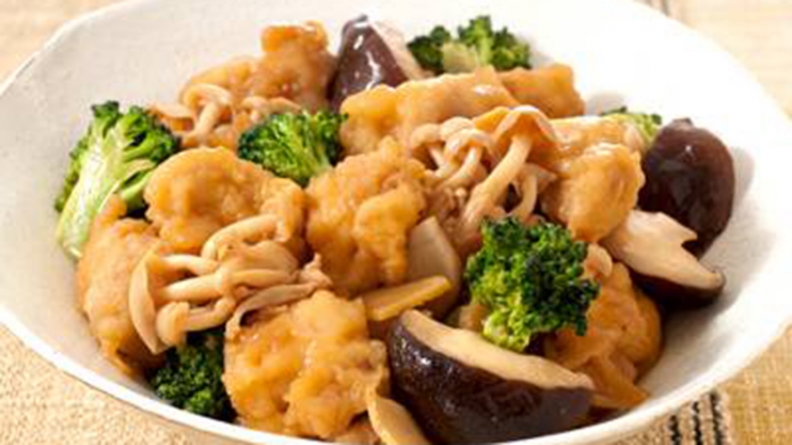 鶏ときのこの衣煮