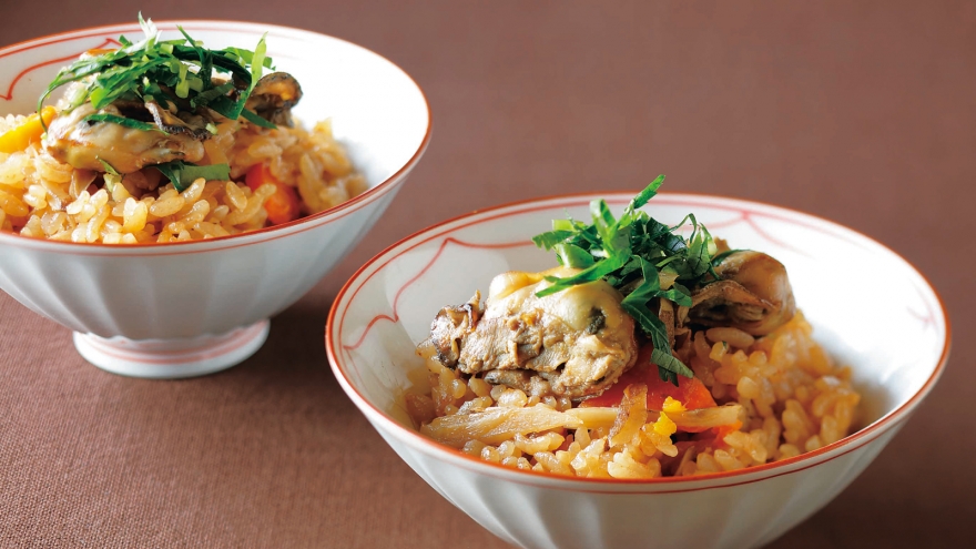 かきのしぐれ煮飯