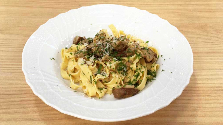 ポルチーニのタリアテッレ