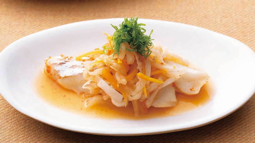 たらと切り漬けの煮物