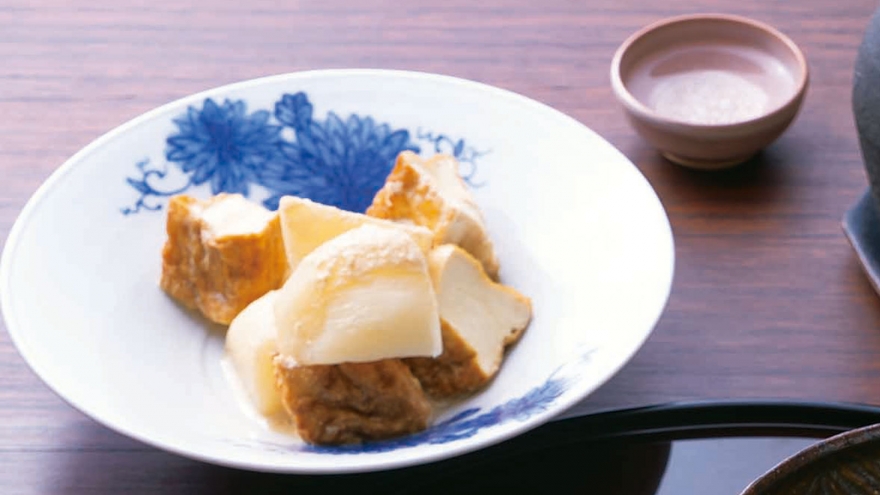 かぶと厚揚げのごま煮