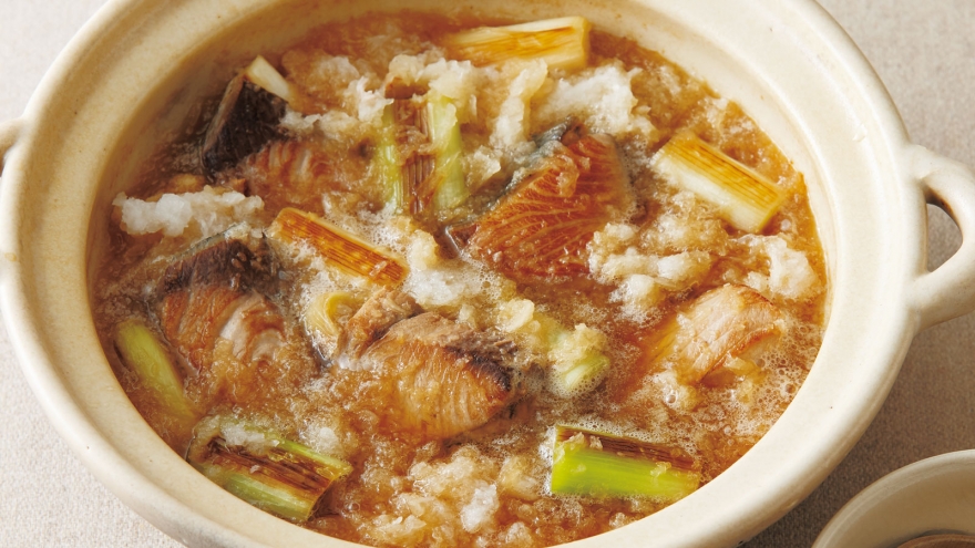 焼きぶりと焼きねぎの鍋