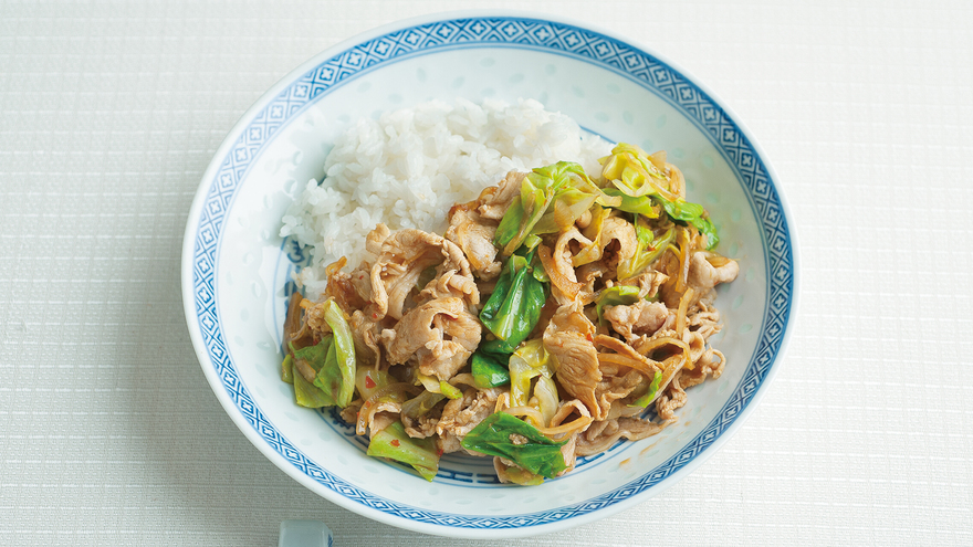 ホイコーロー風ご飯