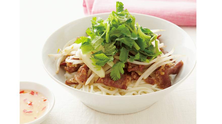 豚肉と野菜のあえ麺