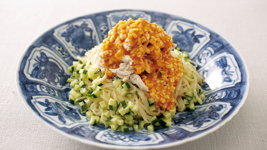 バンバンジー風冷やし中華 レシピ 菰田 欣也さん みんなのきょうの料理 おいしいレシピや献立を探そう