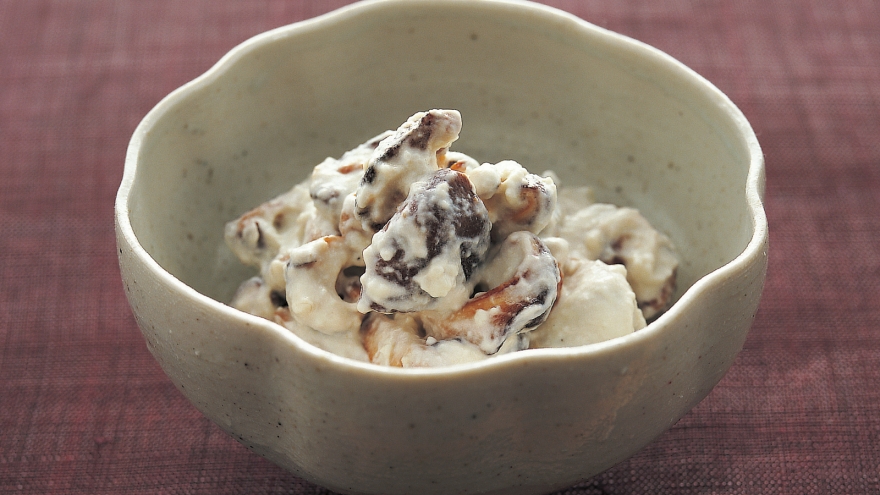 しいたけのチーズ白あえ