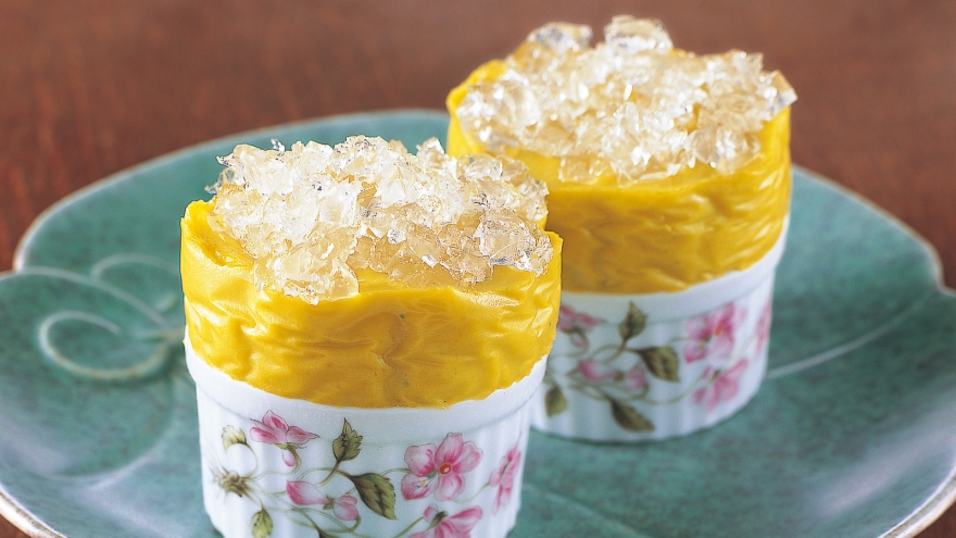 かぼちゃの冷製スフレ