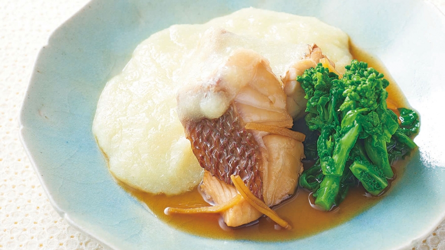 桜鯛の新じゃがあんかけ