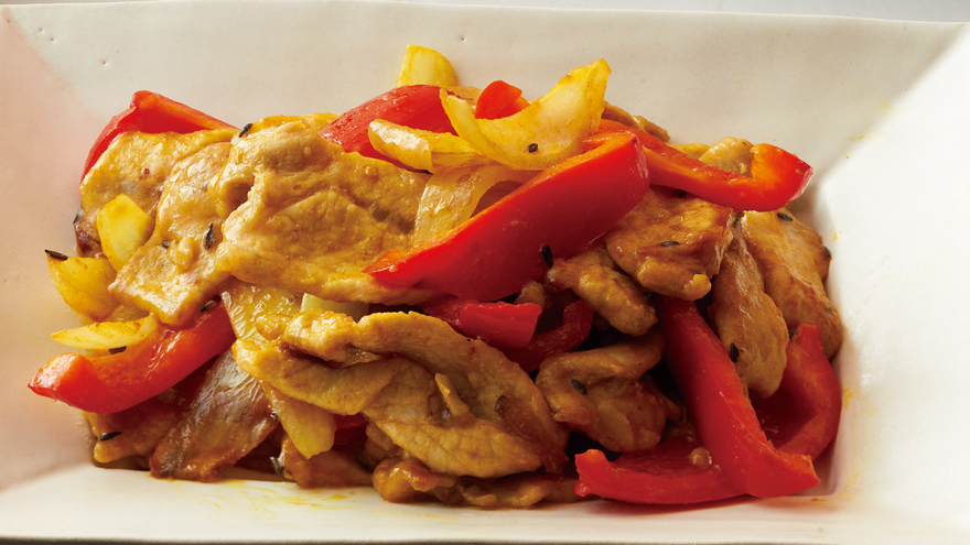 スパイス肉野菜炒め