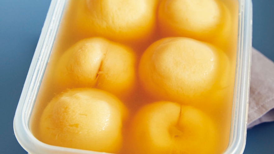 白桃のコンポート