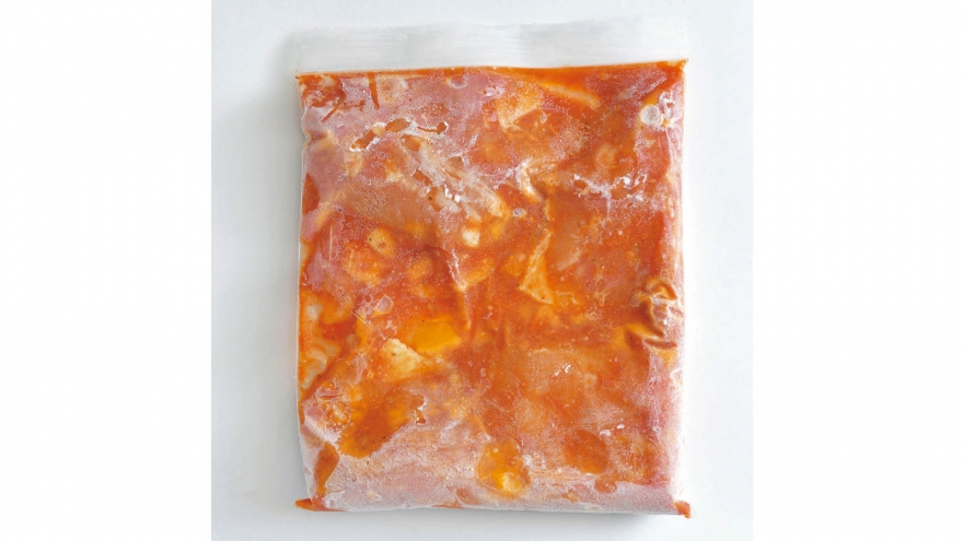 鶏もも肉のオリーブトマト風味