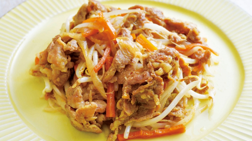 肉野菜炒め カレー風味