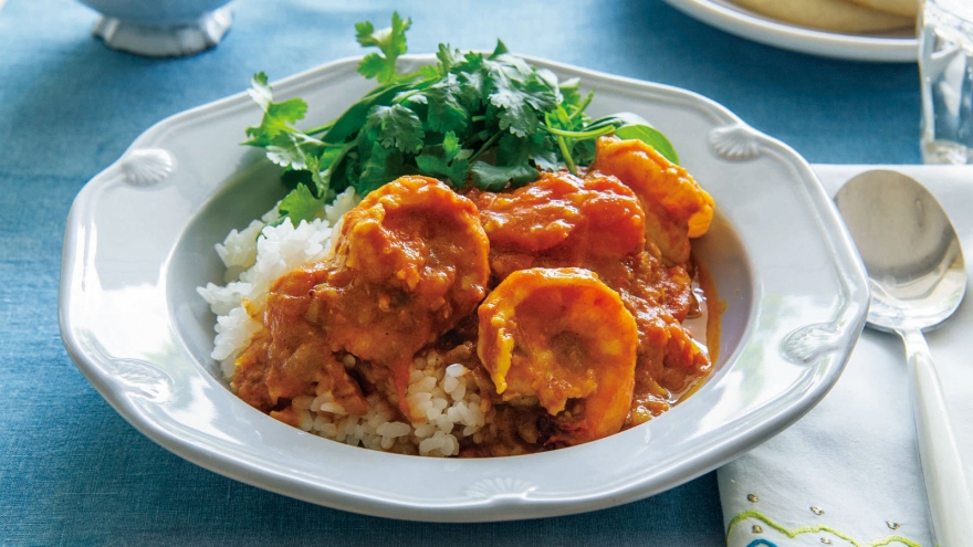 トマトとえびの夏カレー レシピ 栗原 はるみさん みんなのきょうの料理 おいしいレシピや献立を探そう