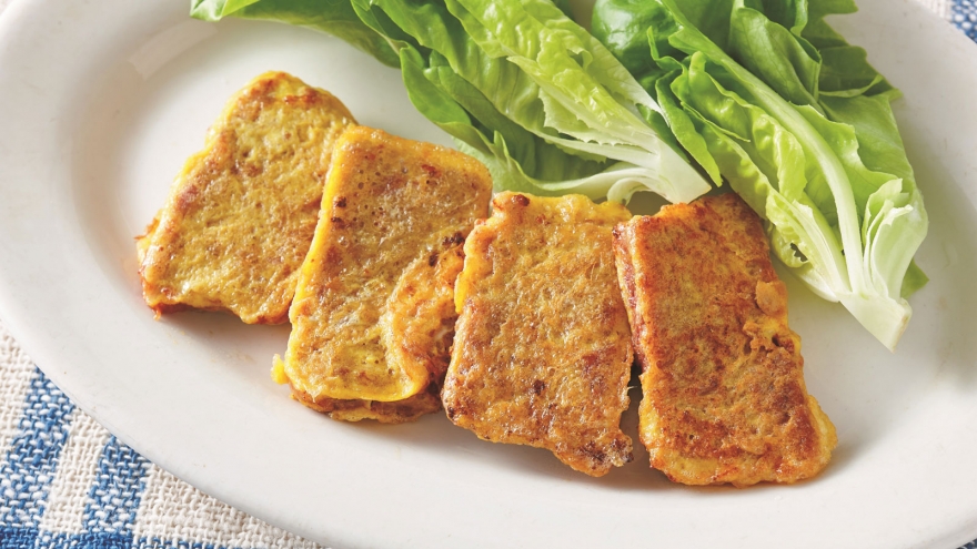 コンビーフのピカタ