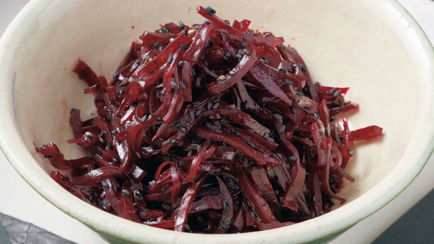 ビーツの酢きんぴら