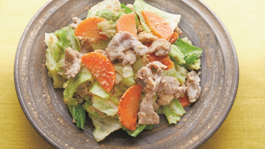 おから入り肉野菜炒め