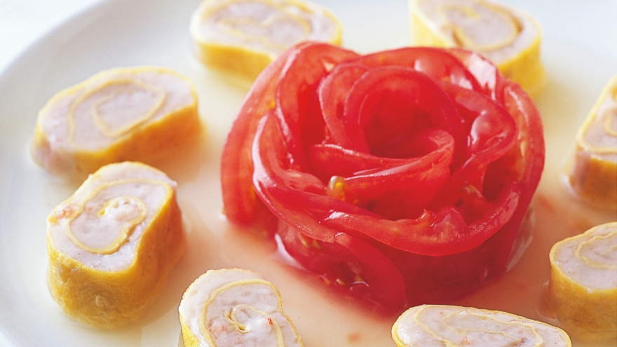 里芋とえびのフンワリ蒸し