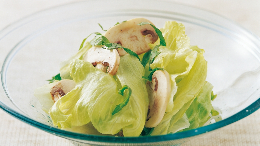 青じそとレタスのサラダ