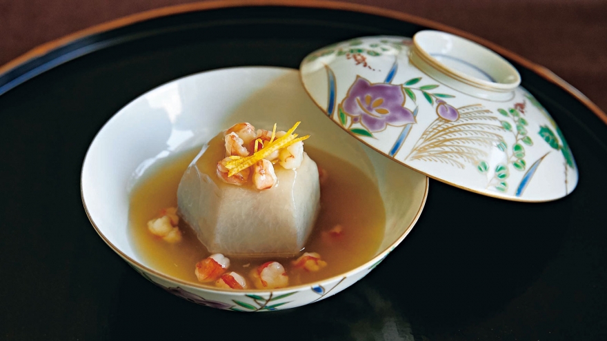 里芋のえびそぼろあん