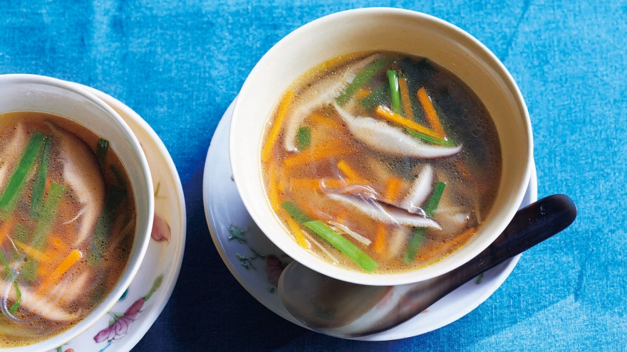 干ししいたけの中華スープ